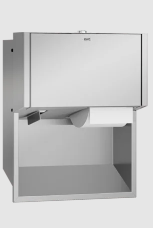 EXOS. Toilet roll holder for flush mounting stainless steel satin finish Inox Plus KWC 2030034642