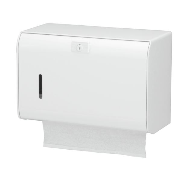 Paper towel dispenser folding paper Z or C fold wall mounting aluminum white Ophardt 1420228