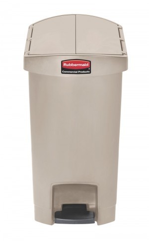Rubbermaid waste bin with foot pedal made of plastic 30 liters in diff. colors Rubbermaid Farbe:Wei§ VB 223910