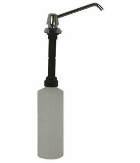 Bobrick manual soap dispenser for lavatory mounting refilling from above Bobrick 
