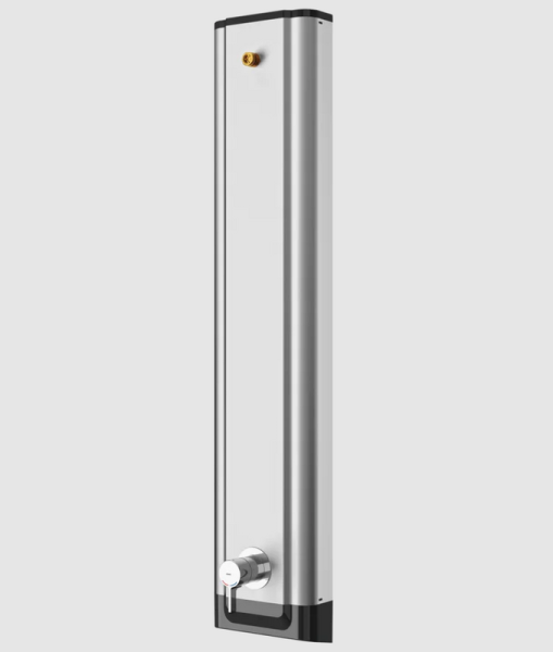 Duschpaneel Edelstahl Aufputzmontage Einhebel-Thermostat Anschlussstutzen für Duschkopf KWC F5LT2022