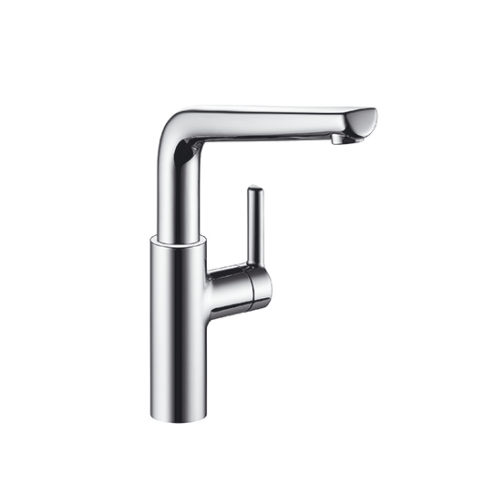 Chrome faucet from the left