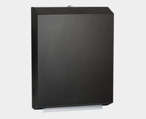 Paper towel dispenser made of stainless steel, for wall mounting matt black ASI10-0210-41
