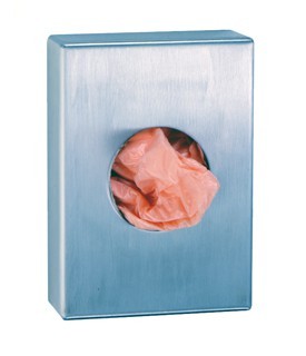 Bobrick B-3541 surface mounted sanitary disposal bag dispenser of stainless steel Bobrick B-3541