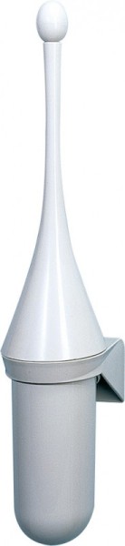 PlastiQline WC-Bürstenhalter zur Wandmontage aus Weißem Kunststoff PlastiQ-line  5594,567