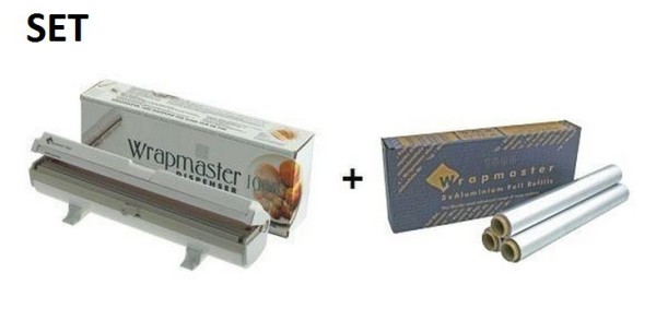 SET Effizienter und robuster Wrapmaster-Spender 1000 und Alufolie 1000 Wrapmaster 63M10,34C27