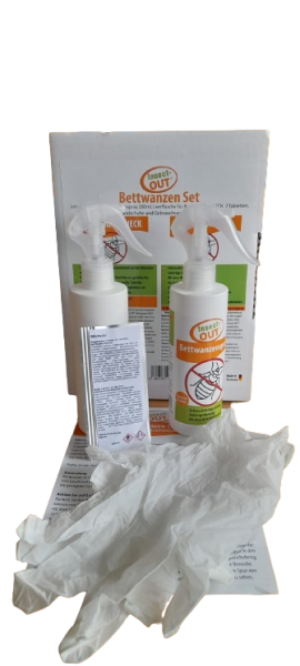 Bed bug SET consisting of bed bug spray and bed bug CHECK efficient solution