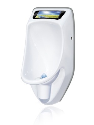URIMAT compactvideo Wasserloses Urinalbecken aus Polykarbonat mit 7"LCD-Bildschirm mit integriertem Speicher 2GB Urimat 14971