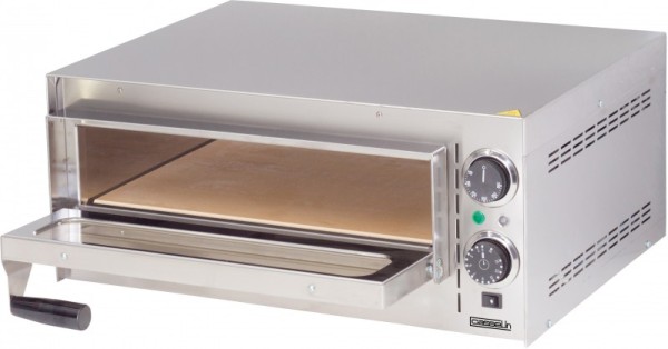 Casselin stainless steel pizza oven available with 1 or 2 chambers - with timer Casselin  CFRP1,CFRP2