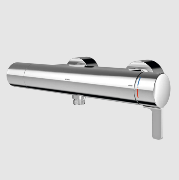 Thermostat  Wandbatterie Aufputzmontage für Duschanlagen Hygienespülung Ganzmetaluführung KWC F5LT2012