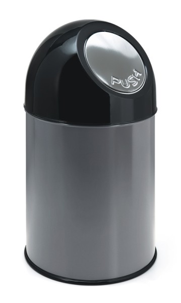 Waste bin with push lid and liner 30 litres  31023462