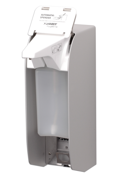 Soap disinfectant dispenser aluminum wall mounting disposable pump aluminum gray 4402148