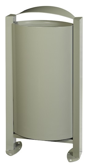 Rossignol Arkea trash can 60 liter made of steel without ashtray with pedestal Rossignol 56320,56323,56324,56247