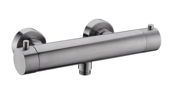 Wiesbaden thermostatic shower mixer Rio. Design in stainless steel, normal pressure. Art.nr. 29.3928.