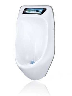 URIMAT ecovideo Wasserloses Urinal aus Polykarbonat7"LCD-Bildschirm mit integriertem Speicher 2GB Urimat 16971