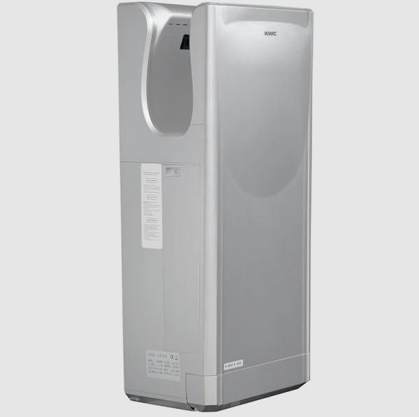 KWC Hands-in hand dryer surface mounting antibacterial ABS plastic silver drying time 7-10 seconds HEPA filter DRYX600