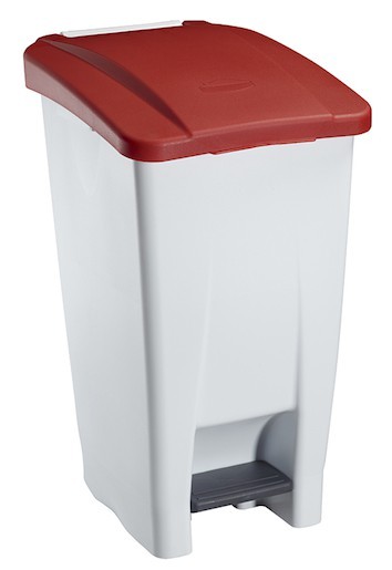 Rossignol fahrbarer Abfallbehälter mit Pedal 60L aus Polyethylen-Kunststoff Rossignol 59837,59875,59876,59877,59878
