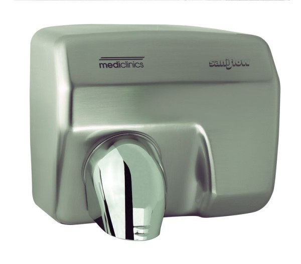Mediclincis Saniflow automatic hand dryer 2250 watts Mediclinics Farbe:Edelstahl gebrstet 12190,12230,12210