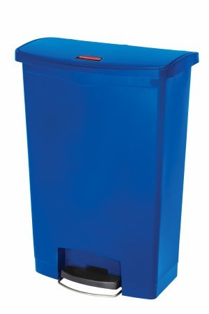 RUBBERMAID waste bin Slim Jim with pedal 90 liter made of plastic in green or blue Rubbermaid Farbe:Grn 