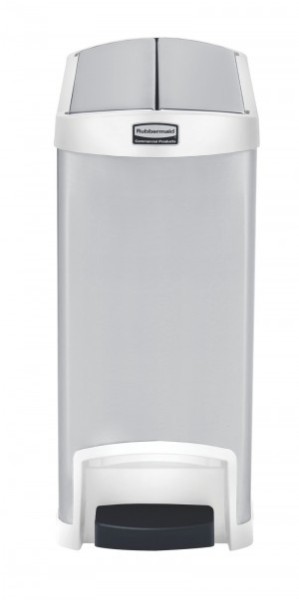 RUBBERMAID Slim Jim® Metall-Tretabfallbehälter mit Pedal an der Schmalseite 30 L Rubbermaid RU 1901989