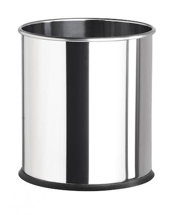 Rossignol Papea paper bin 15L made of anti-UV powder coated steel or stainless steel Rossignol 59580,59583,59805,59589,59590,59591,59825,59826,59827,59828,59592