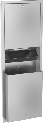 Franke papertowel dispenser- and waste bin combination made of stainless steel Franke GmbH RODX602E