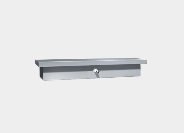 Soap dispenser and shelf 2 in1 made of stainless steel for wall mounting ASI model 0318