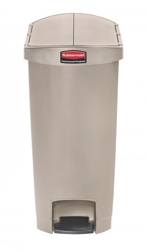 Rubbermaid Slim Jim waste bin with foot pedal in diff. colors 50L Rubbermaid Farbe:Wei§ VB 223934