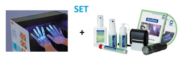 Set - Derma LiteCheck Box + GlowCheck Test-Kit für Flächenreinigung und Desinfektion Paul Hartmann Ges.m.b.H.  9805332,980596