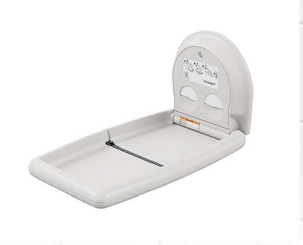 Changing table unfolded white