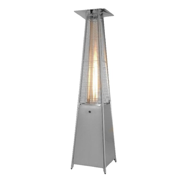 standing heater pyramidal made of stainless steel with wheels butane / propane Simex 08015