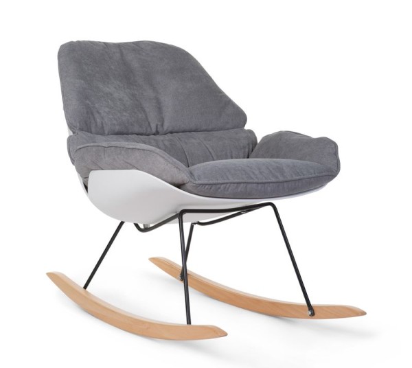 Childhome Rocking Lounge Chair White + Grey Childhome 