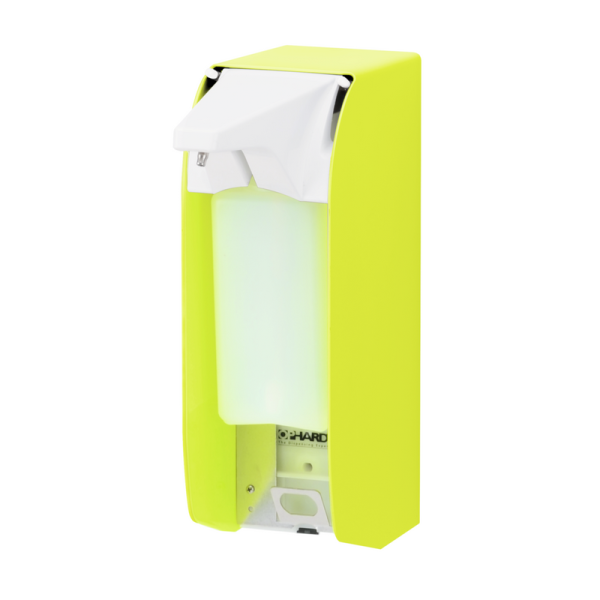 Euro bottle dispenser IMP E contactless 500 ml bright yellow Ophardt 4402172, 4400908