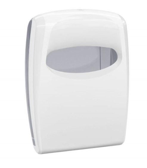 White toilet seat dispenser paper pad 200 sheets plastic Marplast MP 910
