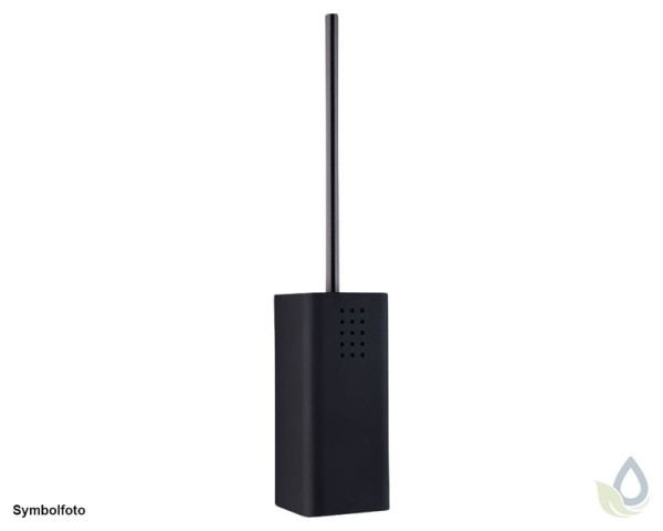 Proox¨ ONE dark passion DP-500 toilet brush holder black anodized aluminium wall mounting PROOX DP-500