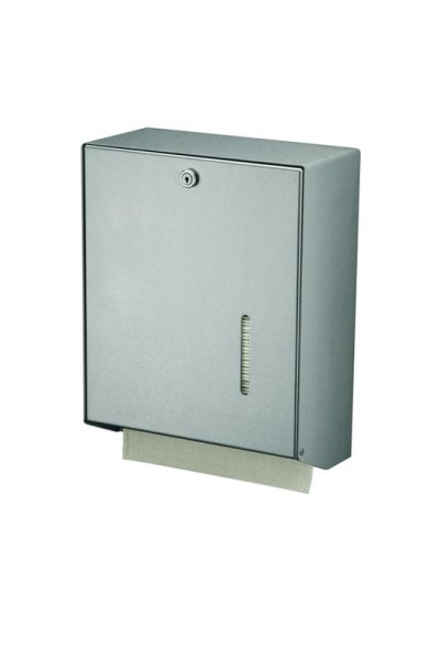 MediQo-line big lockable towel dispenser made of stainless steel or aluminium MediQo-line Farbe:Edelstahl 8175,8180,8085