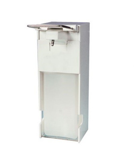 Metzger white plastic dispenser 1000 ml with a stainless steel operating lever JM-Metzger GmbH  HS1000K