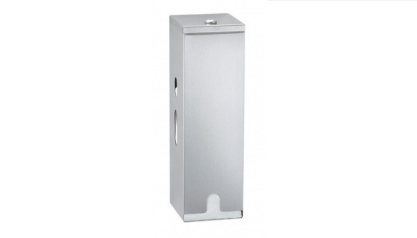 Surface mounted three roil toilet tissue dispenser B-27313 of satin stainless steel Bobrick B-27313