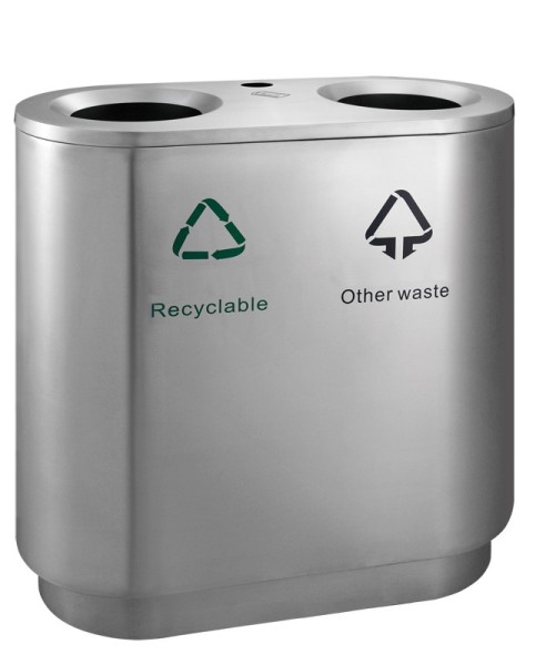 Recycling Abfalleimer für den Innenbereich 2x41 Liter   31667796