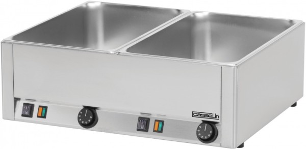 Casselin double bain marie in stainless steel with or without drain valves 3000W Casselin  CBMD,CBMDV