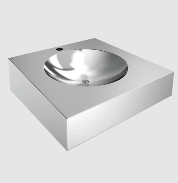 ANIMA single washbasin wall mounting stainless steel tap hole 500 mm KWC ANMX501