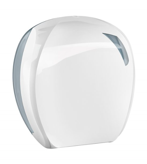 White toilet paper dispenser MAXI roll ø 29 cm wall mounting Marplast MP908