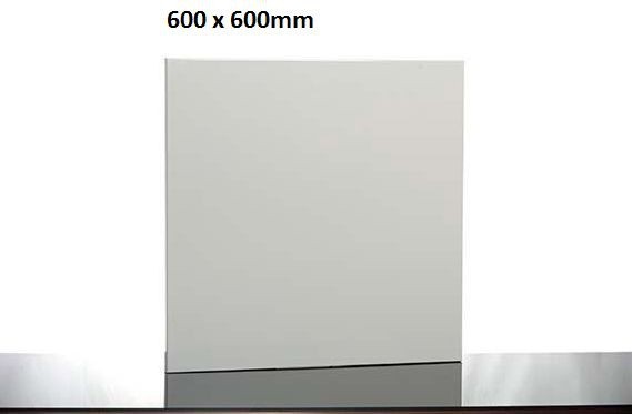 Infrared heating panel design White 600x600mm - 400W with aluminum frame + wall mount Elbo therm TA 400,TA 400