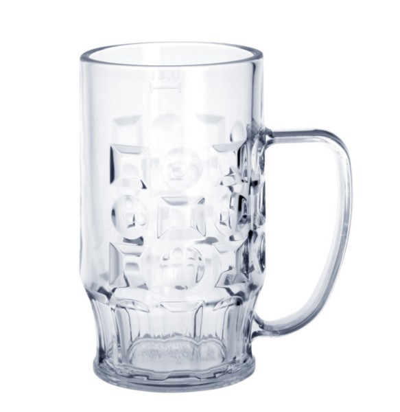 20 piece Beer mug 0,4l SAN crystal clear plastic dishwasher safe and food safe Schorm GmbH 9003