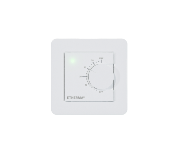 Etherma eBASIC-1 thermostat with app function and rotary wheel 41278
