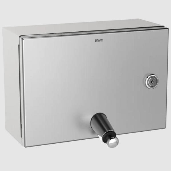 RODAN soap dispenser for surface mounting stainless steel 1 liter refillable KWC RODX619