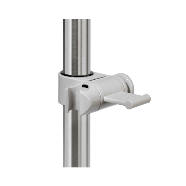 Gray shower head holder made of nylon Shower rails Ø 32 mm adjustable and twistable Wagner-Ewar 600035