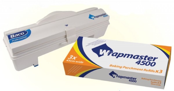 Wrapmaster Backpapier 4500 und robuster Wrapmaster-Spender WM4500 im SET