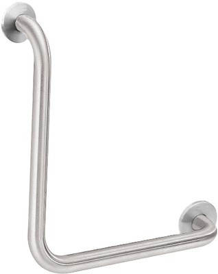 Grab bar made of stainless steel for wall- or surface mounting