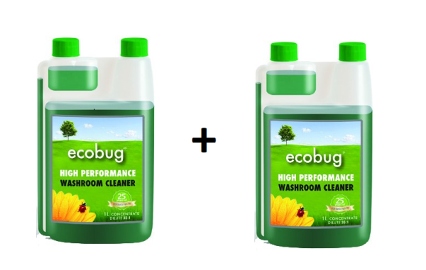 SET Washroom Cleaner 2x 1L concentrate for a waterless urinal - EcoBug®